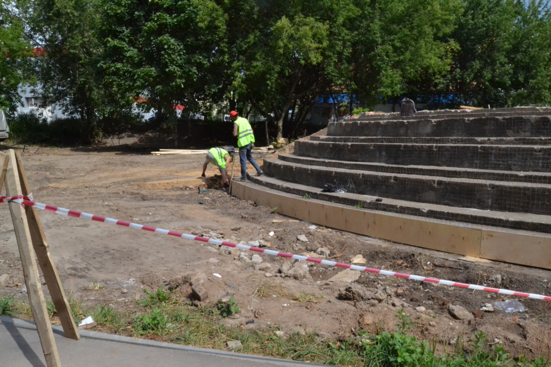 Начато благоустройство общественной территории у бывшего кинотеатра «Современник»