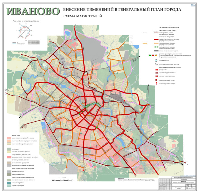 Схема магистралей