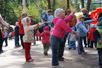 завершение фитнес-марафона в городском детском парке